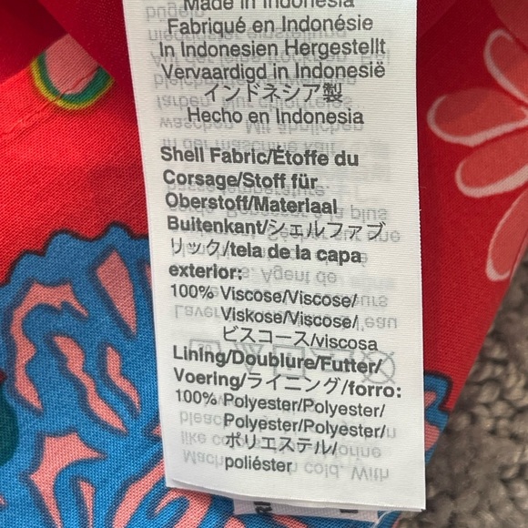 NWT J. Crew Floral Red Dress, Short Length, Long Sleeve, V-Neck, Size 16, NEW - Picture 6 of 15